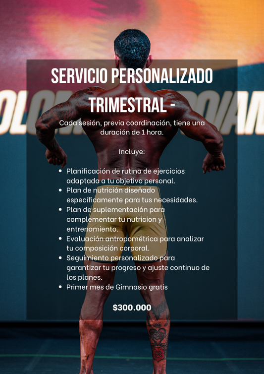 Personalizado trimestral PROMOCION